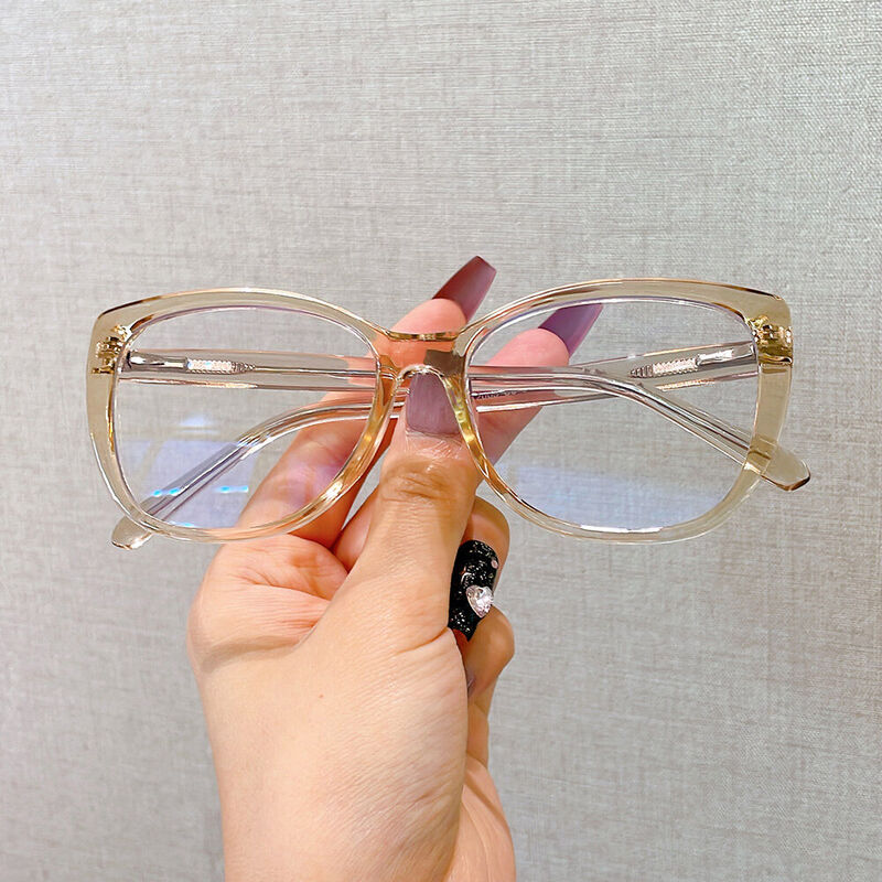 Birrel Cat Eye Champagne Brille