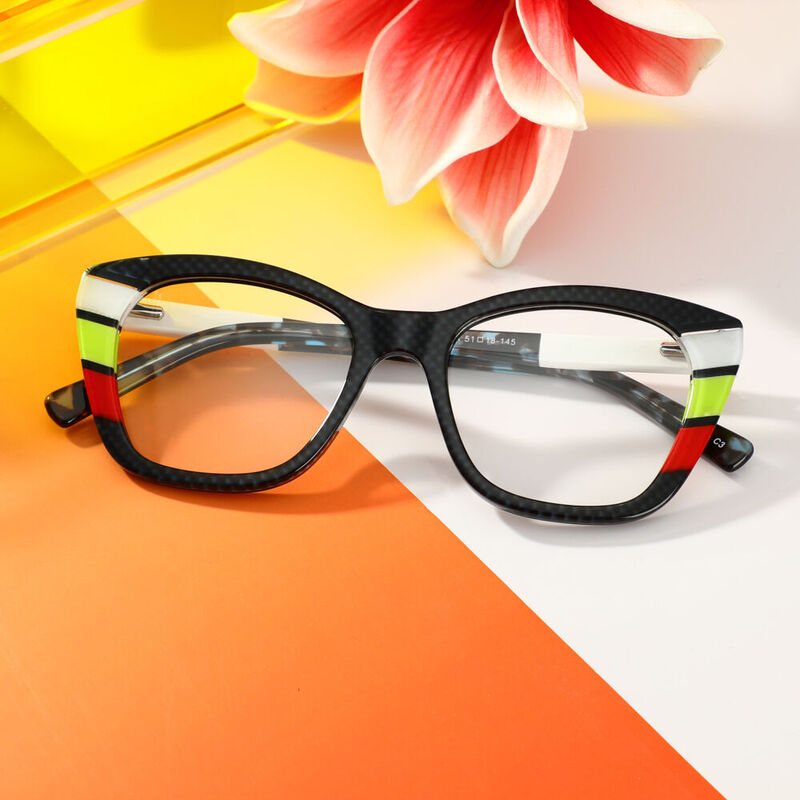 Andrew Cat Eye Black Glasses