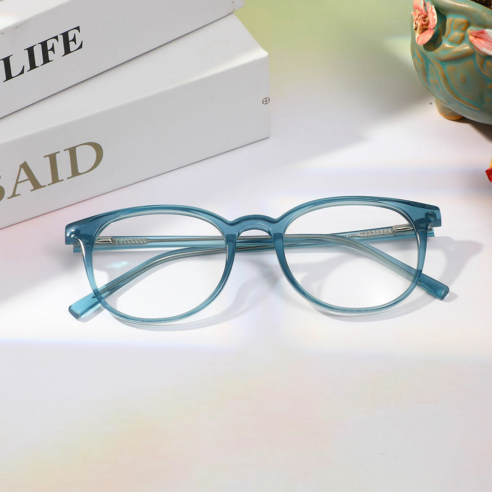Lattimo Square Blue Glasses