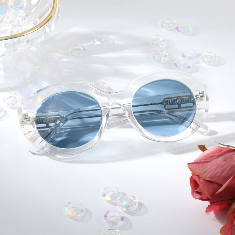 Sylvia Cat Eye Clear Sunglasses