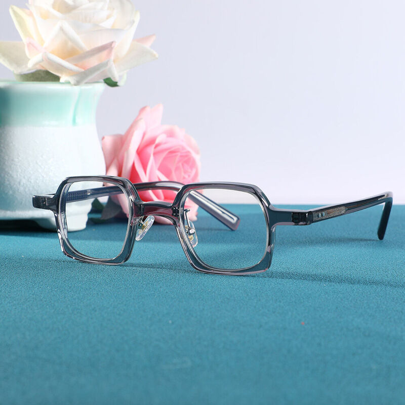 Cecil Square Gray Glasses