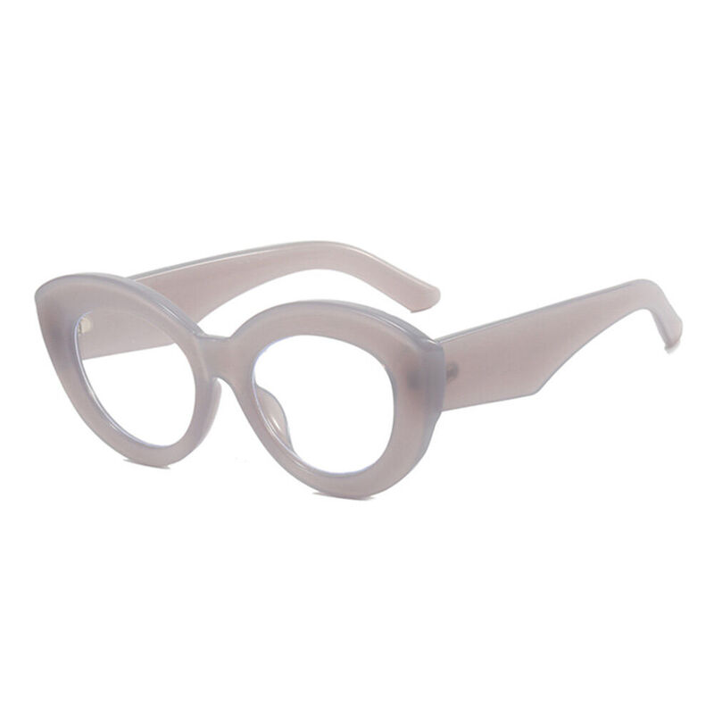 Omir Cat Eye Gray Glasses