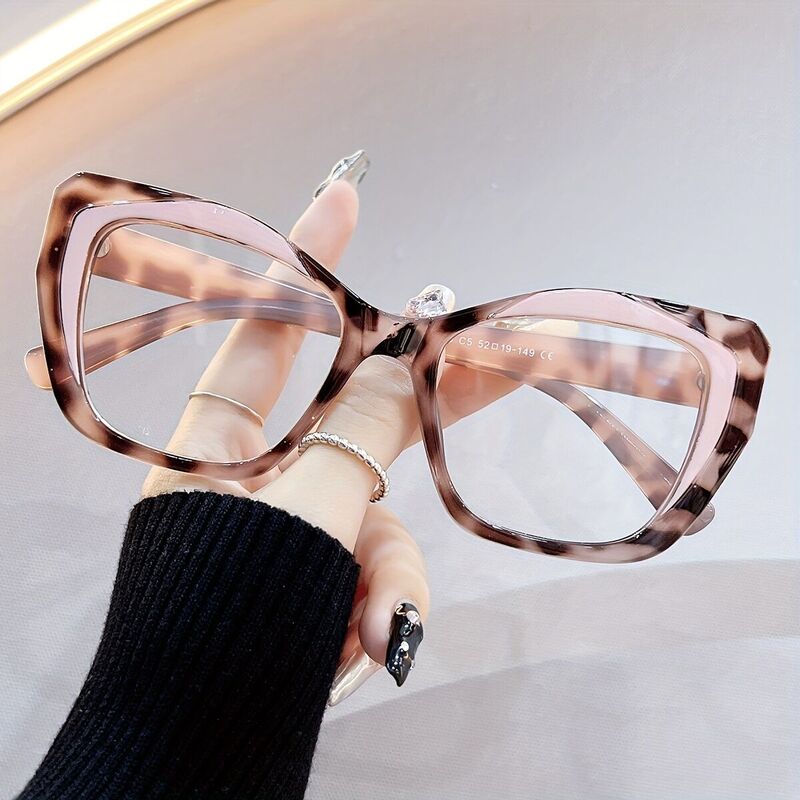 Steele Cat Eye Leopard Glasses