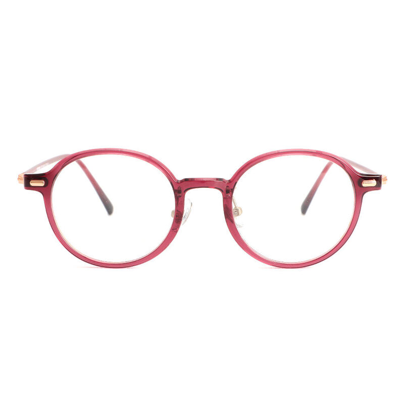 Martina Round Purple Glasses