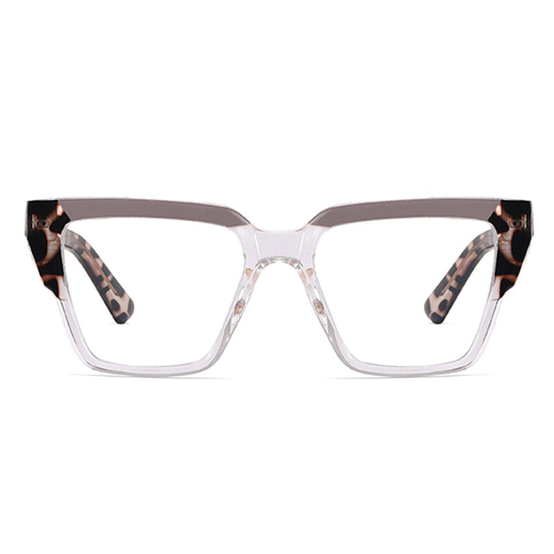 Aeryn Square Leopard Glasses