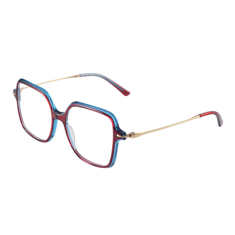 Wallace Geometric Purple Glasses