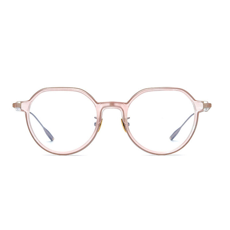Waite Round Pink Glasses