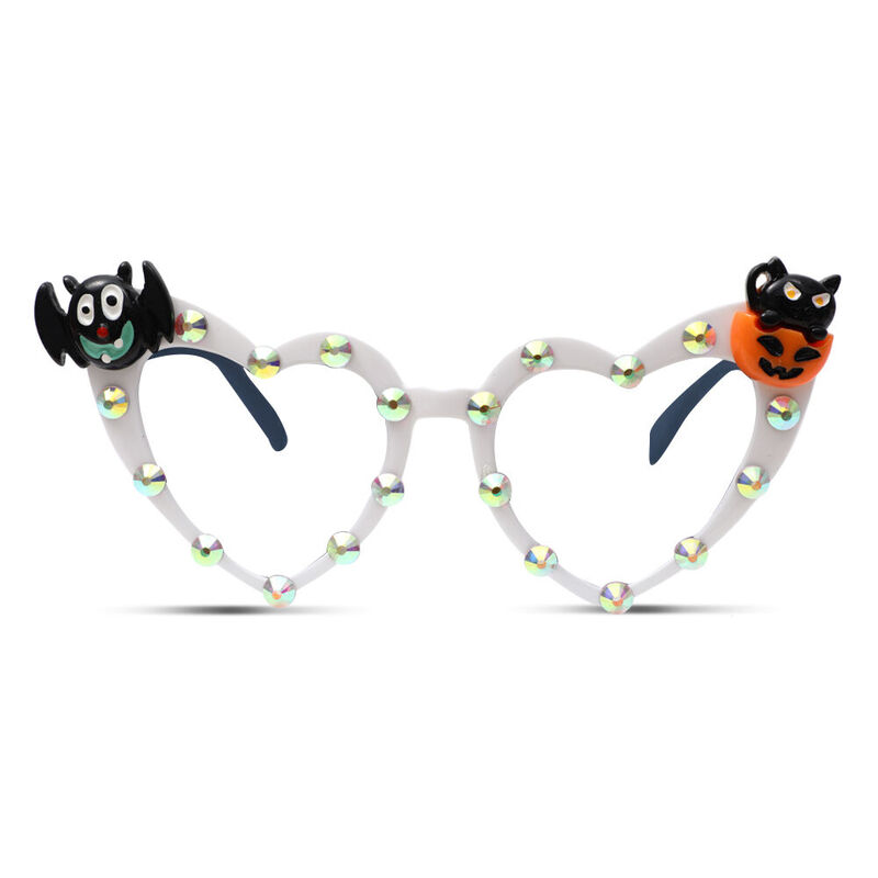 Cedriea Cat Eye Bat Glasses