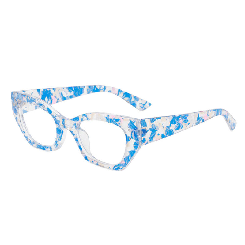 Brook Cat Eye Blue Glasses