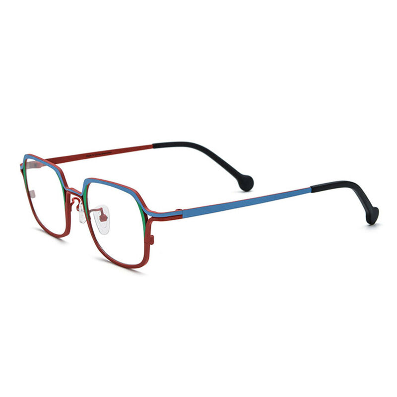 Geordiee Square Red Glasses