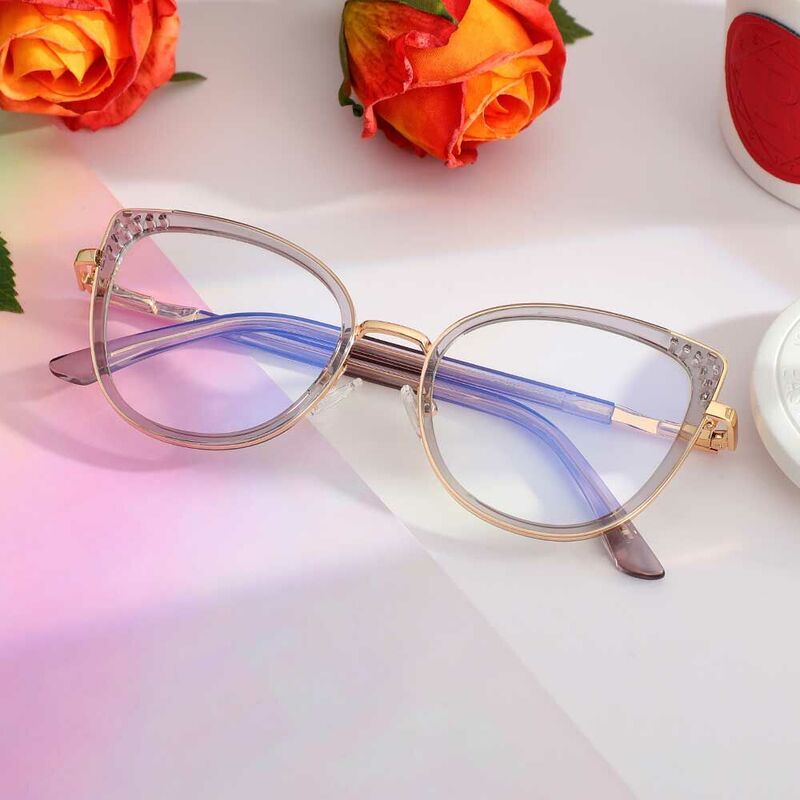 Occhiali da Vista Blanche Cat Eye Grigio