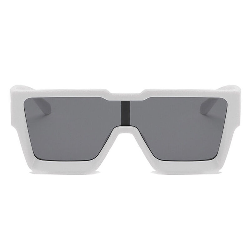 Eon Square White Sunglasses