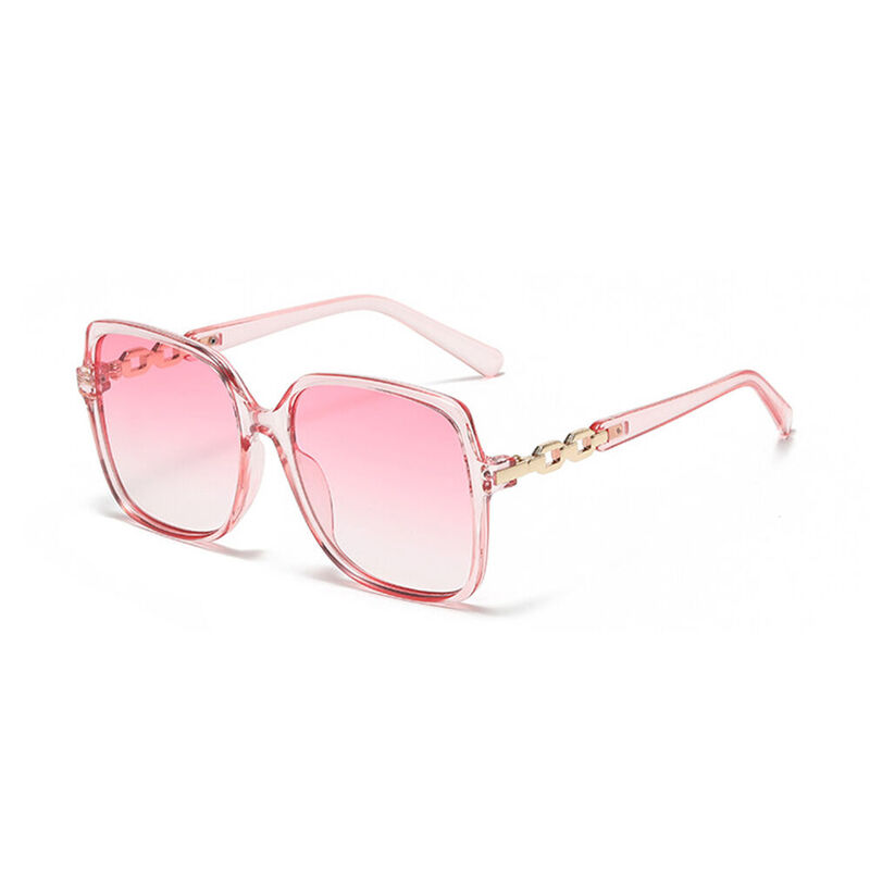 Tessa Square Pink Sunglasses