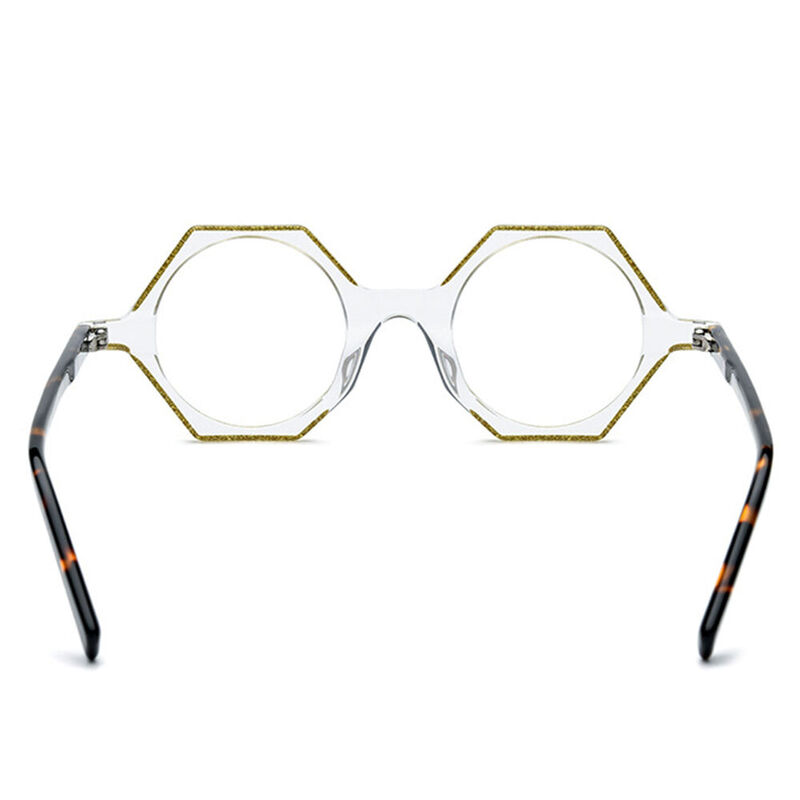 Heather Geometric Gold Tortoise Glasses
