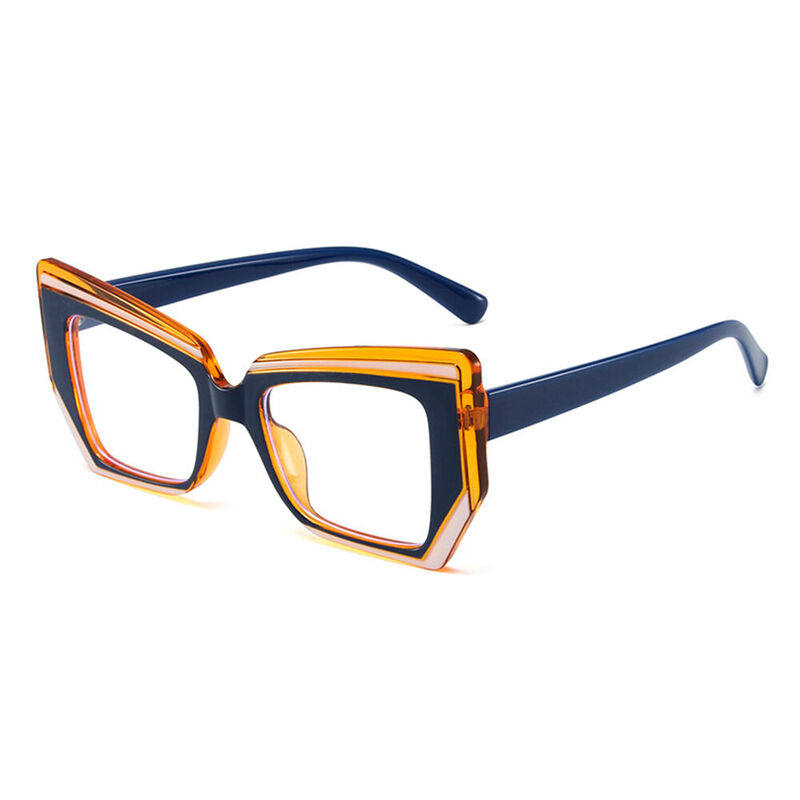 Wandy Cat Eye Blue Glasses