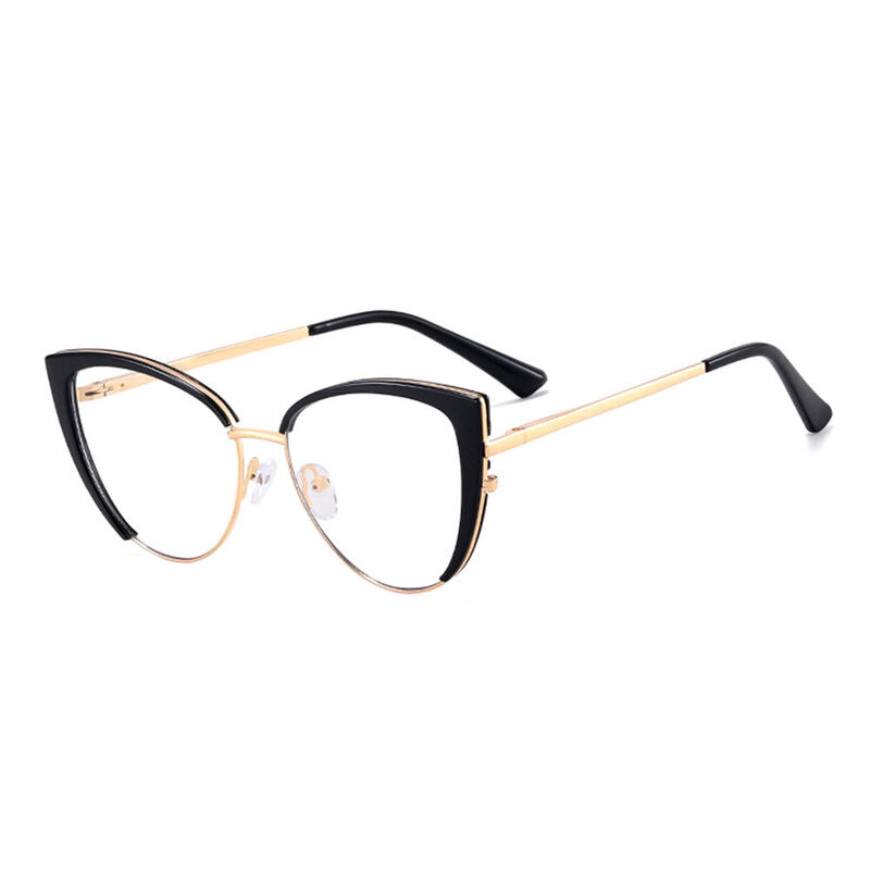 Doona Cat Eye Schwarze Brille