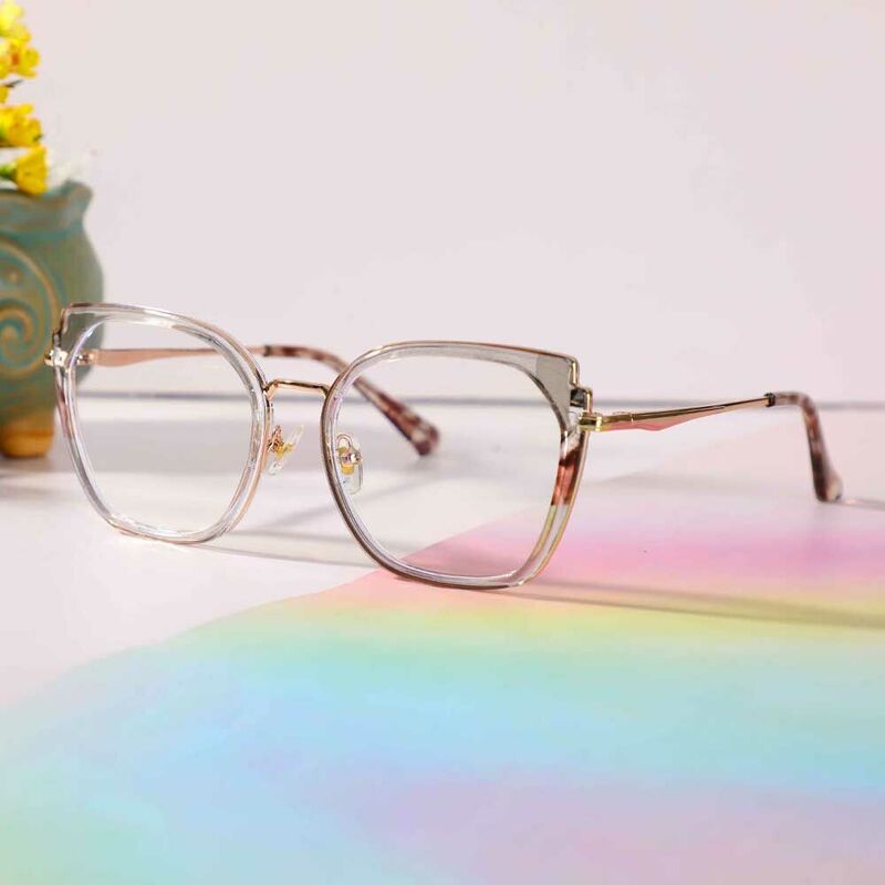 Amelia Cat Eye Gray Glasses