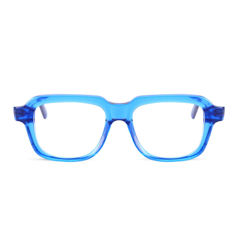 Herbe Square Blue Glasses