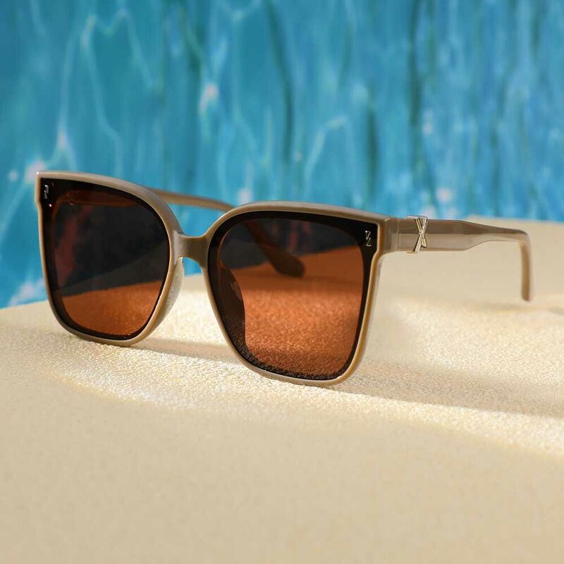 Bowen Quadratische Rosa Sonnenbrille