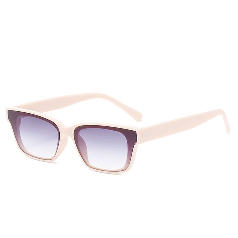 Nellie Rectangle Purple Sunglasses