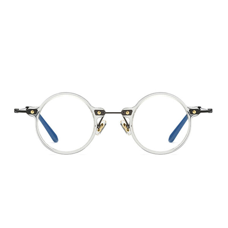 Wirz Round Clear Glasses