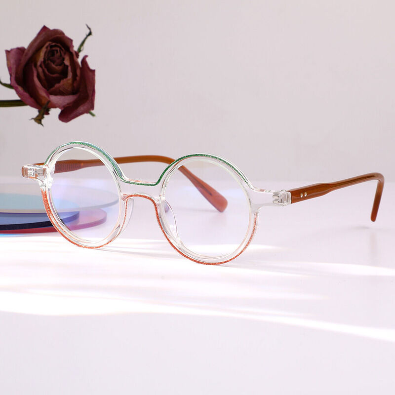 Colley Round Brown Glasses