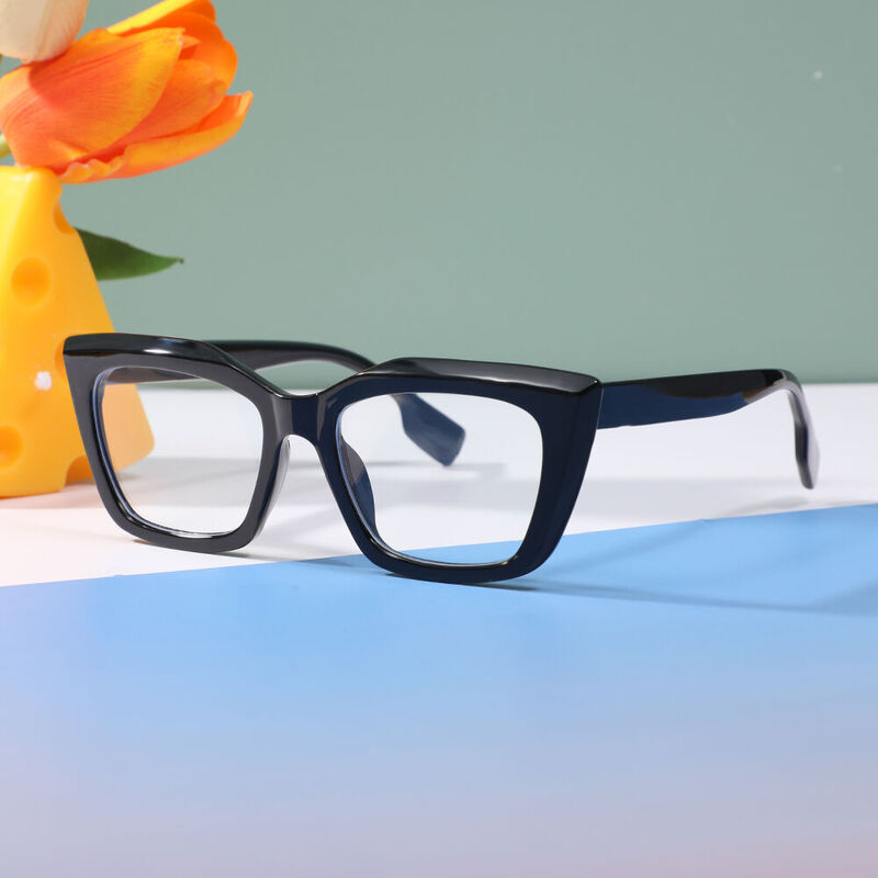 Delia Cat Eye Black Glasses