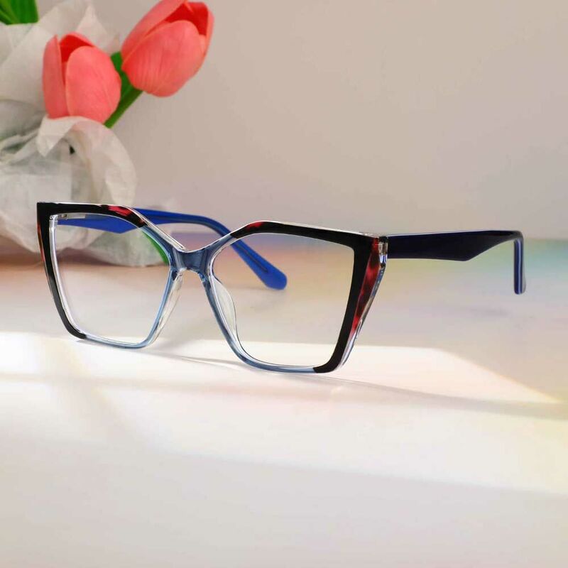 Whitehea Cat Eye Blue Glasses