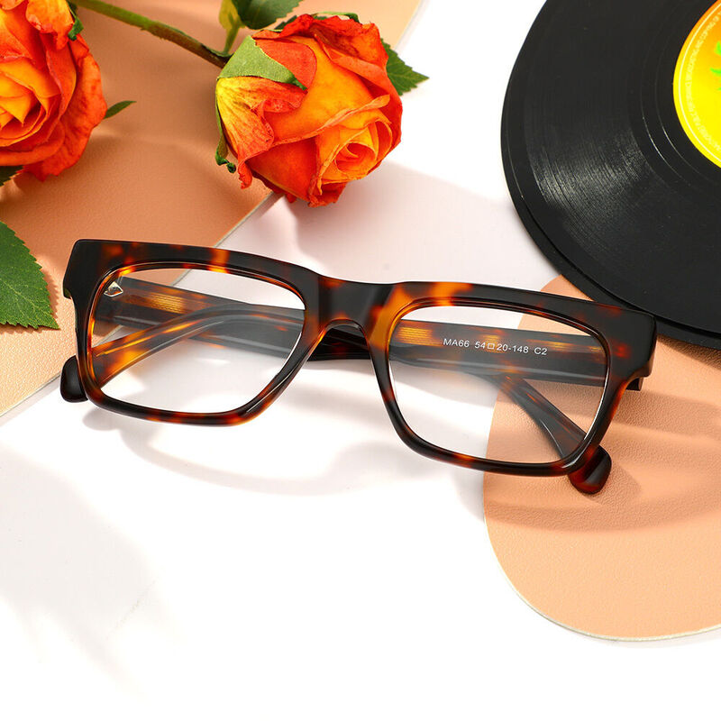 Olga Square Tortoise Glasses