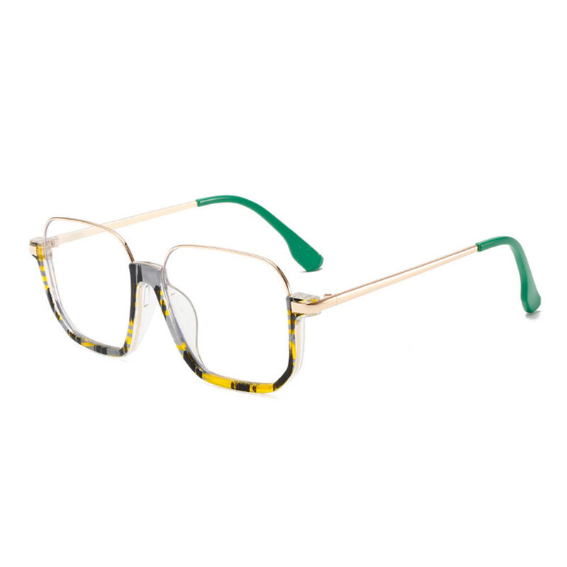 DuBois Square Yellow Glasses