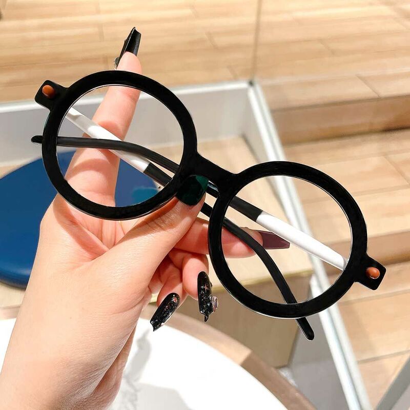 Lunettes de Vue Ice Cream Ronde Noir Blanc