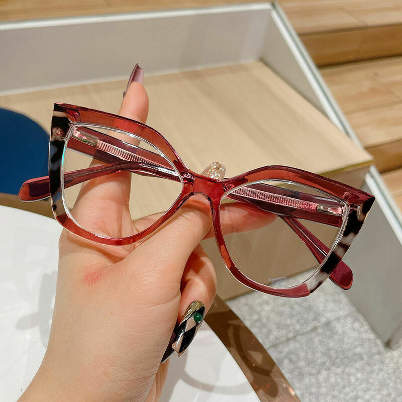 Faulkn Cat Eye Purple Glasses