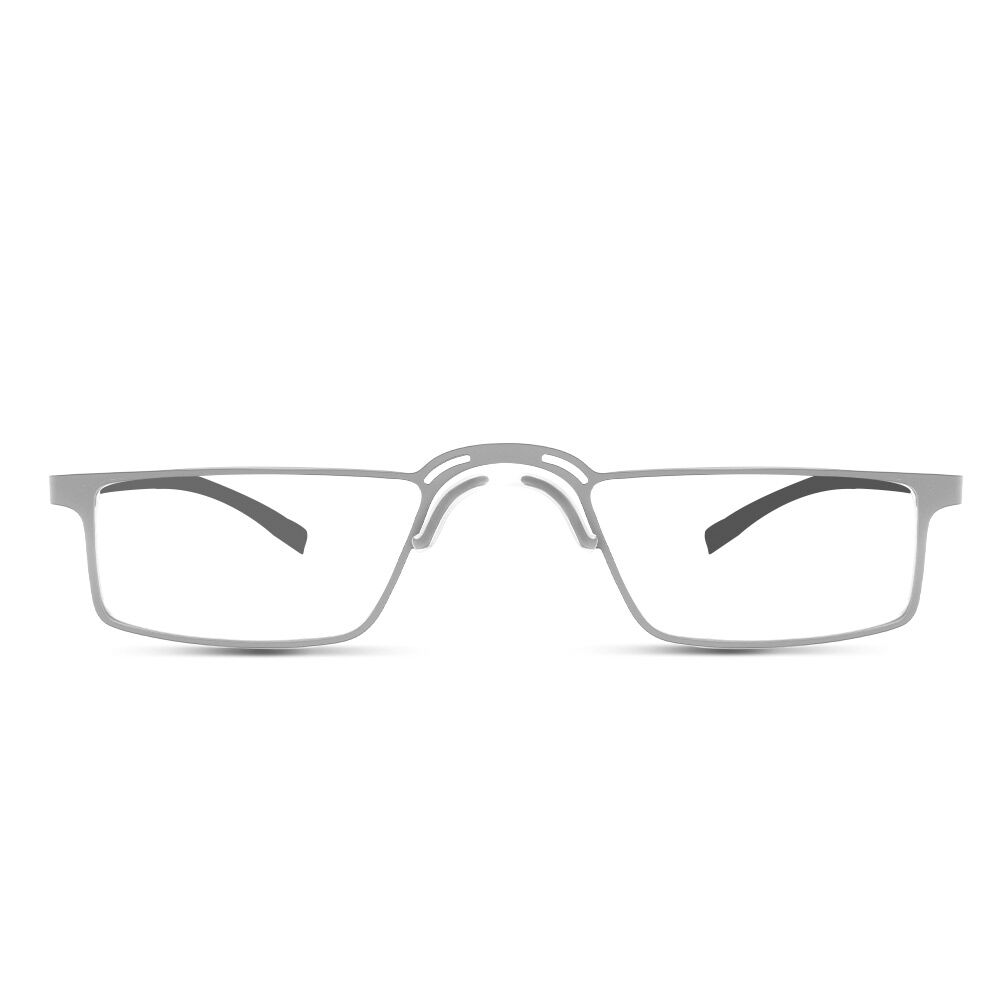 Benedict Rectangle Silver Glasses