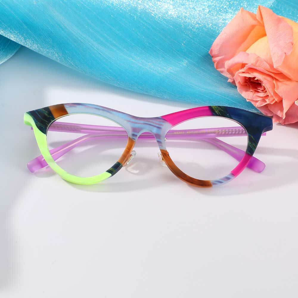 Webste Cat Eye Brown Glasses