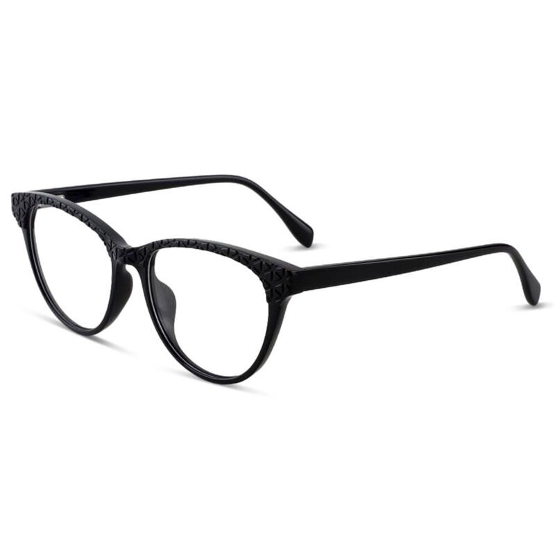 Wheeler Oval Black Glasses