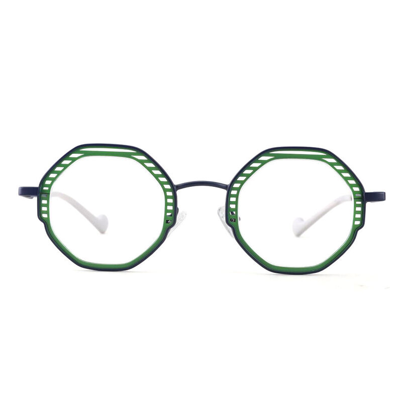 Barrett Geometric Green Glasses - Aoolia.com