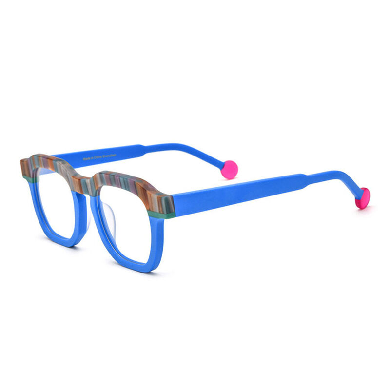 Triy Square Blue Glasses