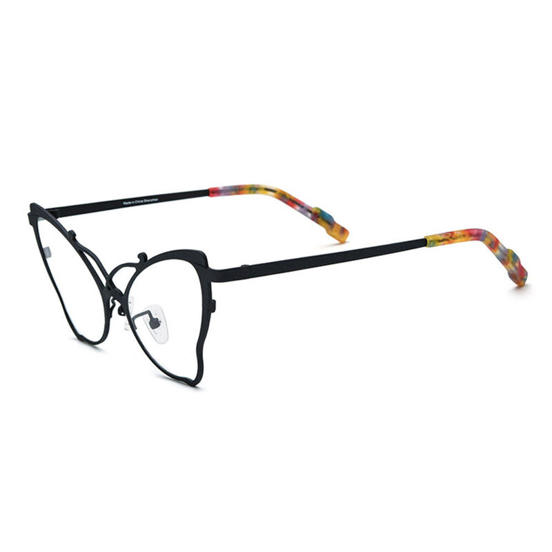 Vaugha Cat Eye Black Glasses