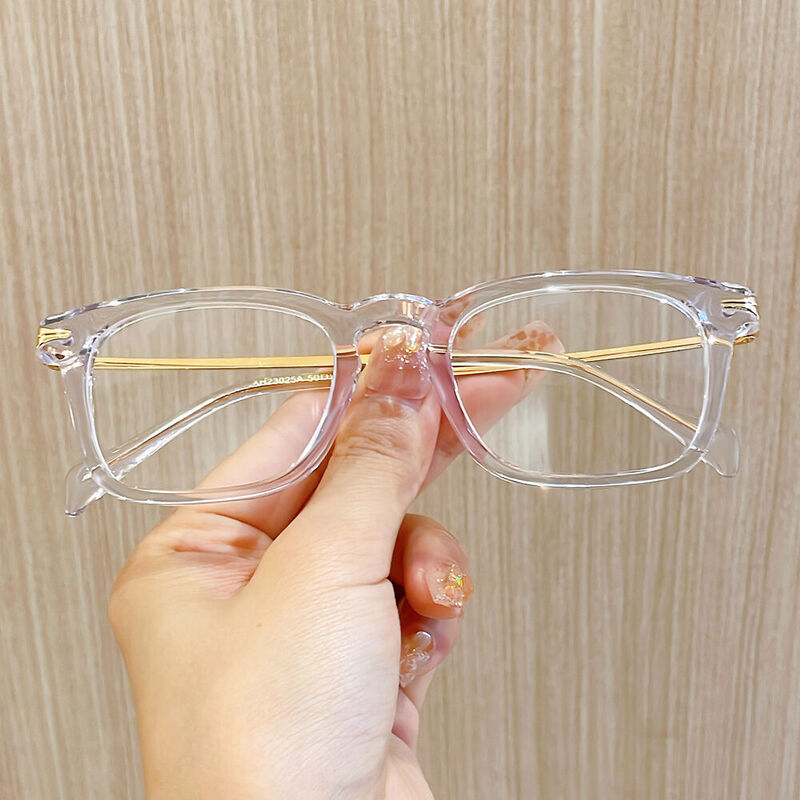 Dorothe Rectangle Clear Glasses