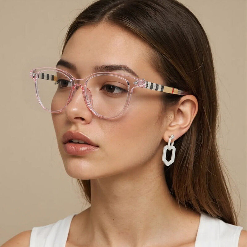 Laurie Oval Pink Glasses