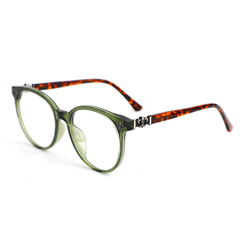 Veromca Round Green Glasses