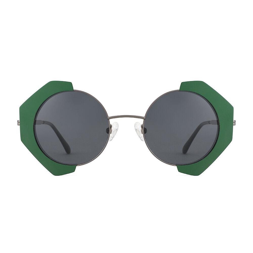Lunettes de Soleil Combo Ronde Vert