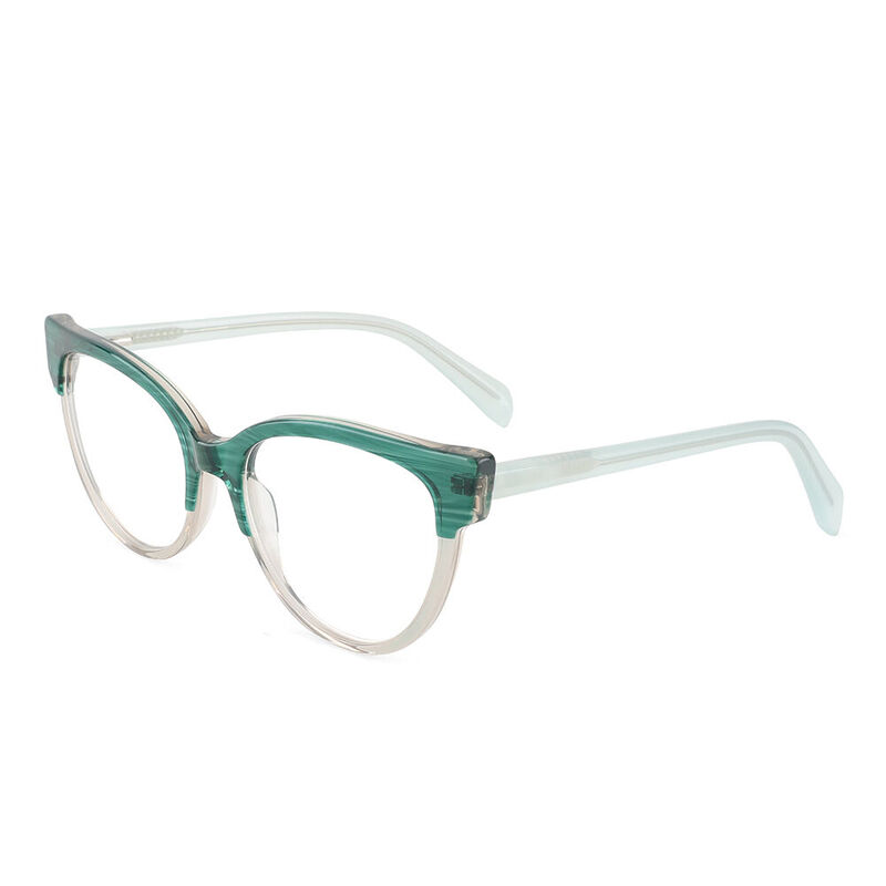 Kate Cat Eye Green Glasses