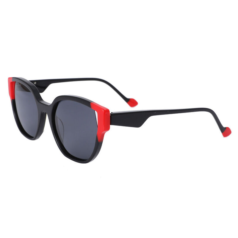 Mysti Cat Eye Black Sunglasses