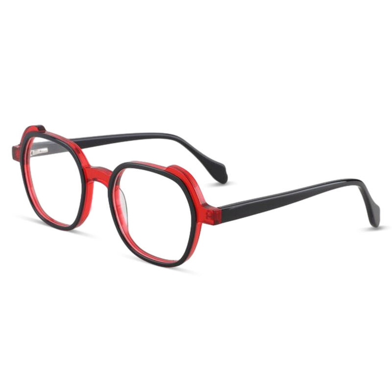 Attley Square Red Glasses