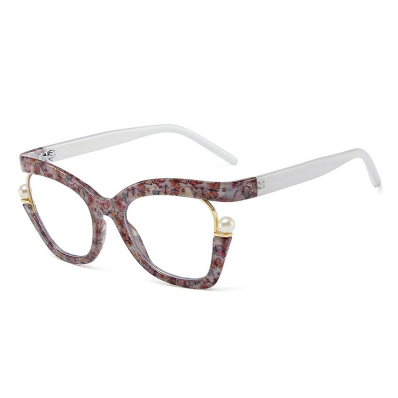 Halona Cat Eye Floral Glasses