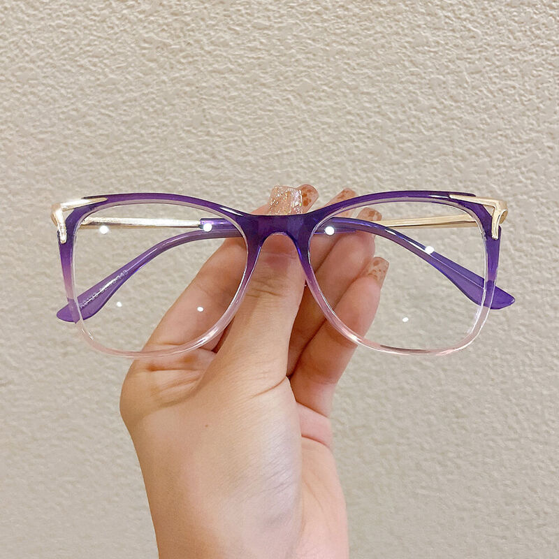 Jeromee Cat Eye Purple Glasses