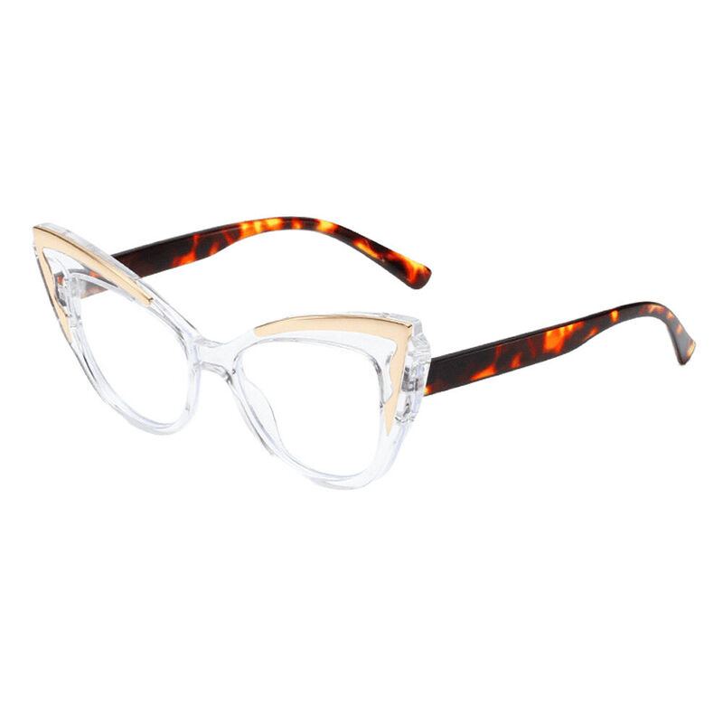 Evely Cat Eye Clear Glasses