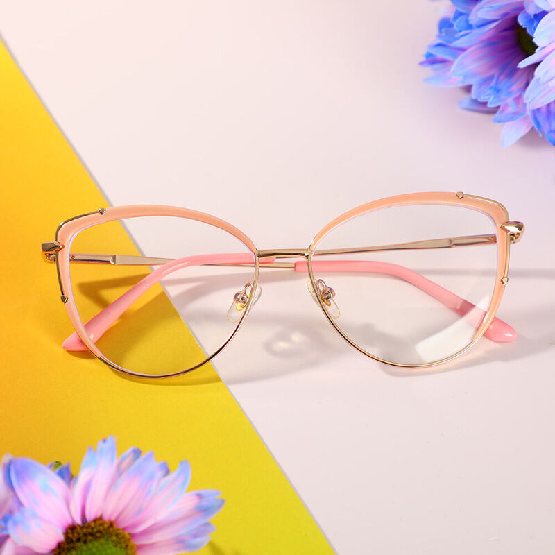 Goldsmith Cat Eye Pink Glasses
