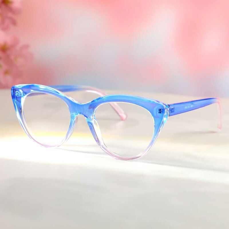 Lunettes de Vue Eleanore Cat Eye Bleu